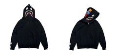 BAPE Shark Full Zip Hoodie Black Shark Edition