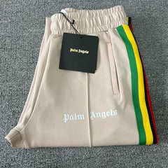 Palm Angels Beige Rasta Stripe Track Pants Unisex