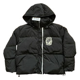 SAINT VANITY Fashion V-neck Hooded Embroidered Down Jacket
