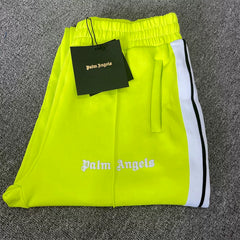 Palm Angels Fluorescent Green Track Pants Unisex