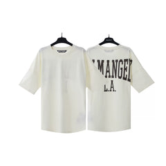 Palm Angels Cream Back Arch Logo Tee