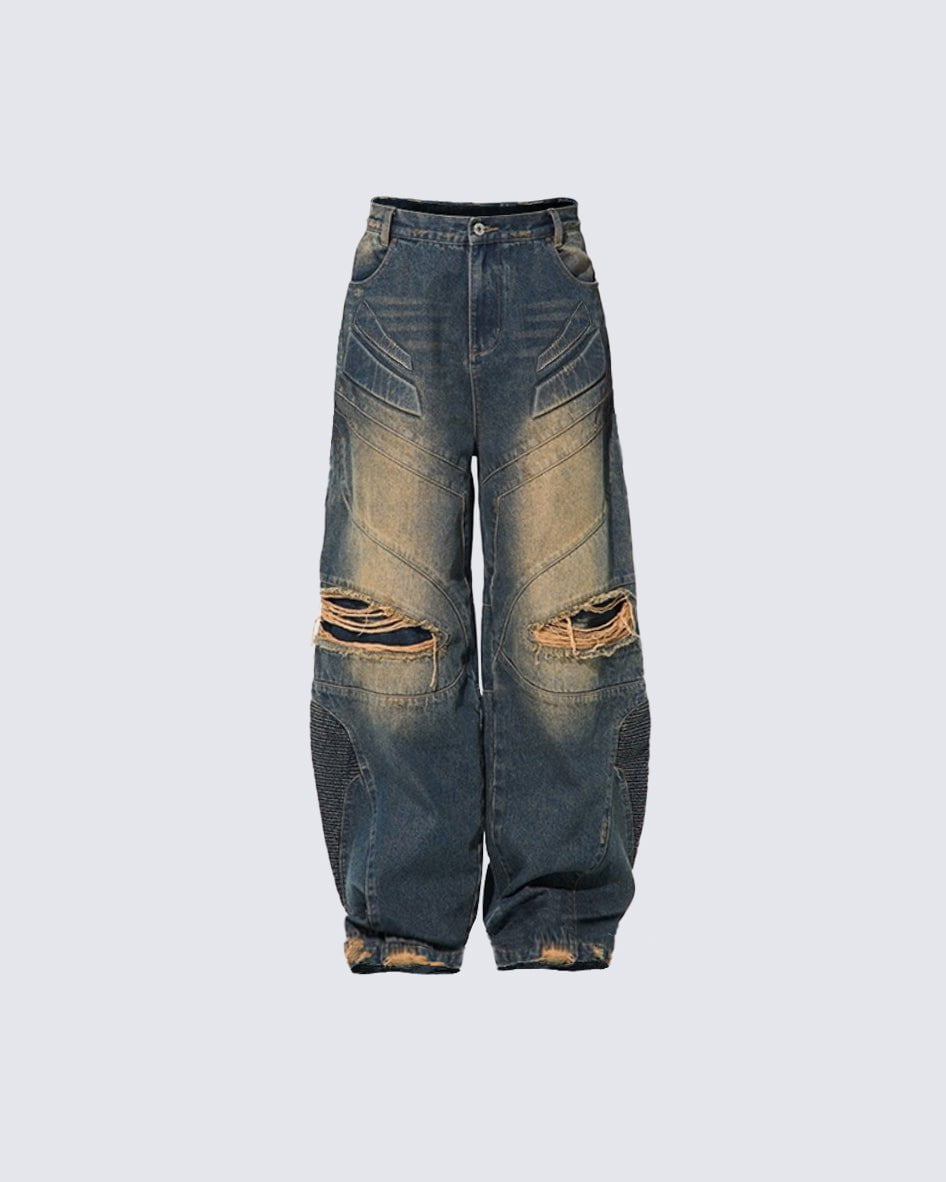 Urban DJeanseconstructed Style Biker