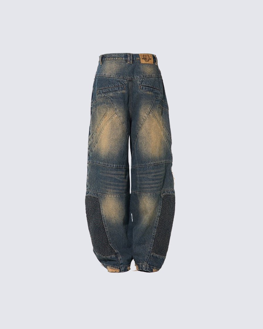 Urban DJeanseconstructed Style Biker