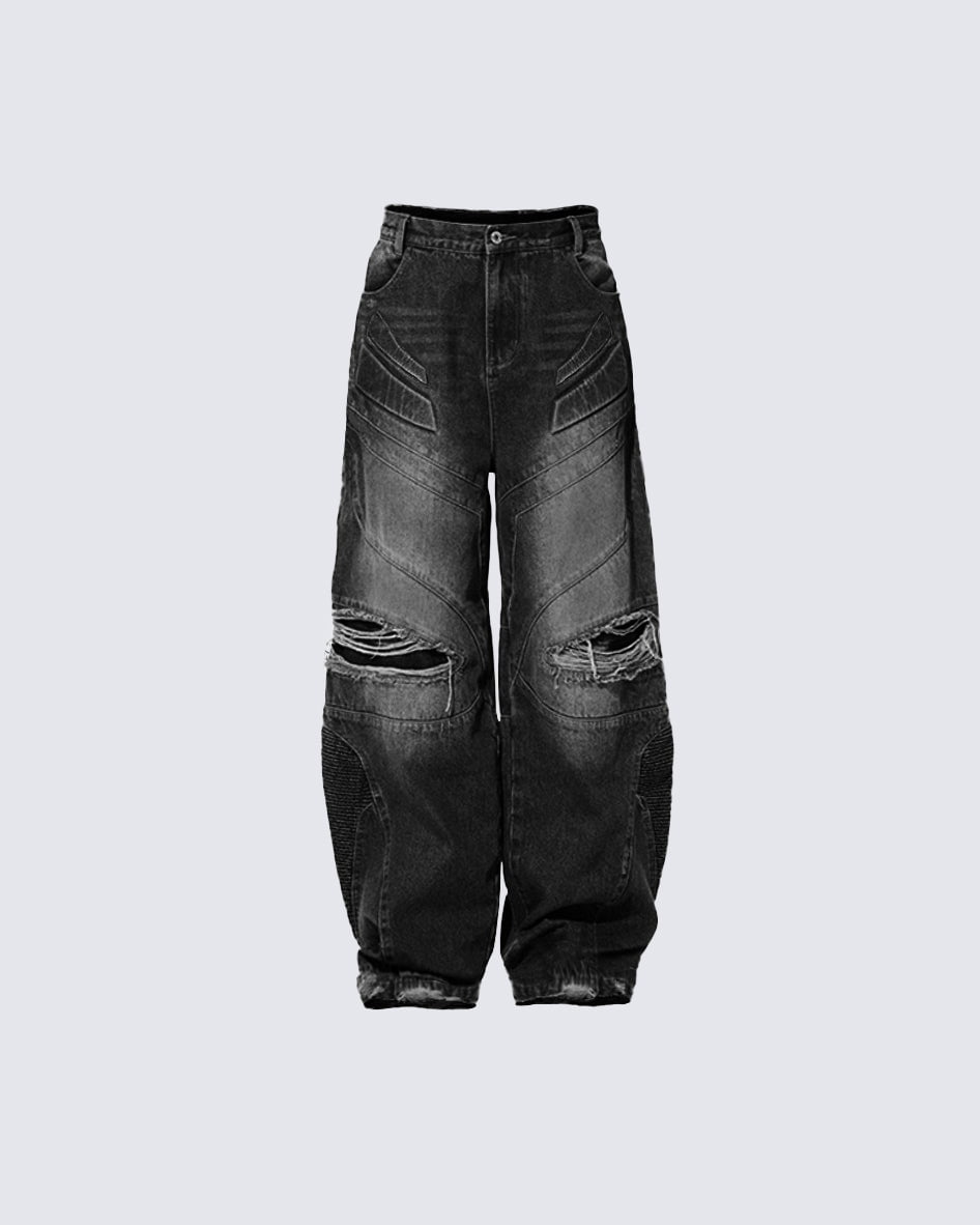 Urban DJeanseconstructed Style Biker