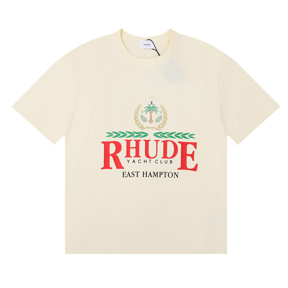 Rhude Yacht Club East Hampton Crest Graphic Short Sleeve T-Shirt