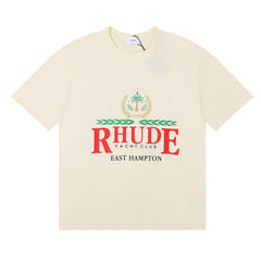 Rhude Yacht Club East Hampton Crest Graphic Short Sleeve T-Shirt