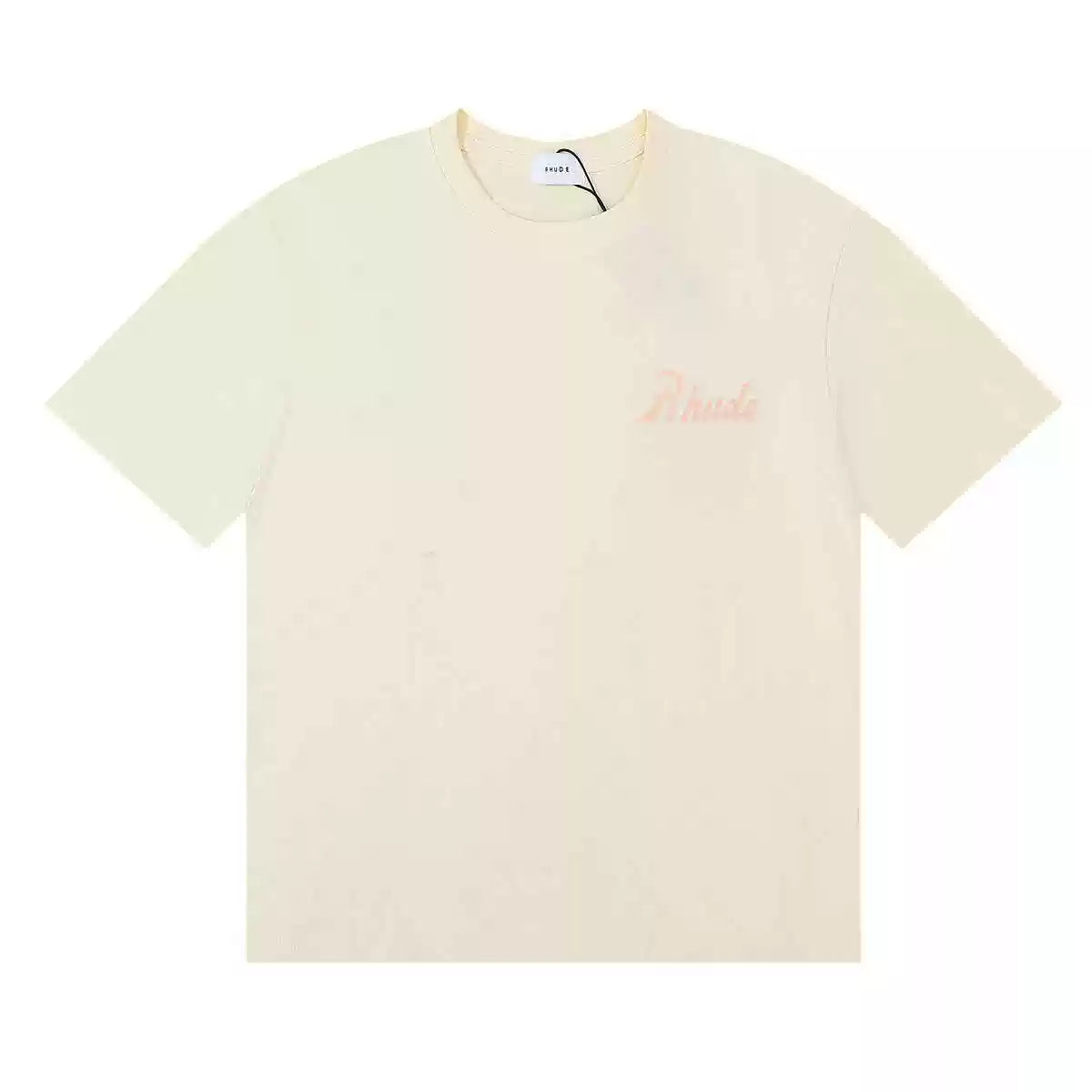 Rhude Authorized Sales And Service Front & Back Script Logo Short Sleeve T-Shirt