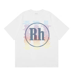 Rhude Racing Car Checkered Flag Graphic Short Sleeve T-Shirt
