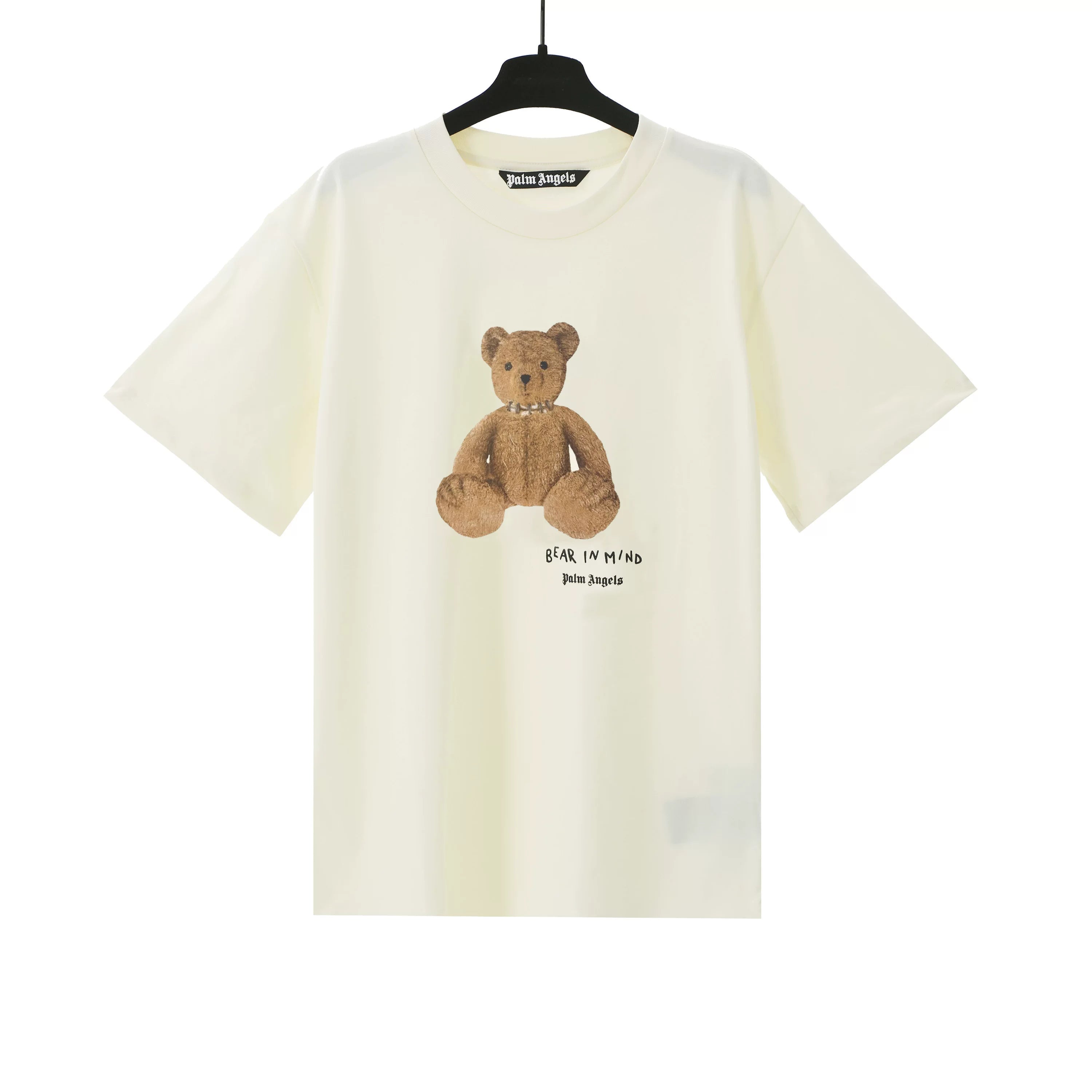 Palm Angels Cream Bear Graphic Tee