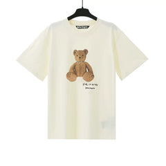 Palm Angels Cream Bear Graphic Tee