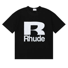 Rhude Big R Logo Front Graphic Short Sleeve T-Shirt