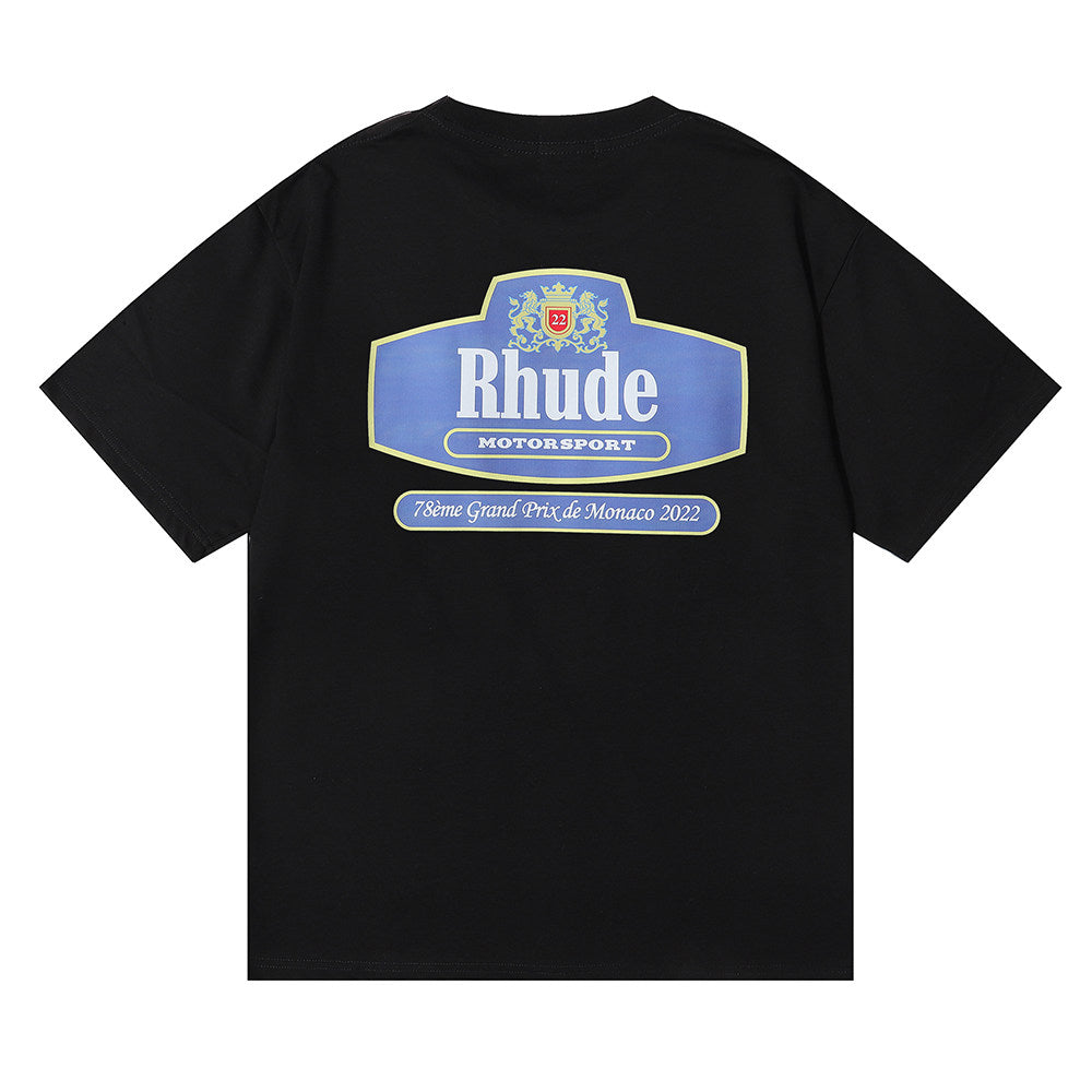 RHUDE Motorsport 2022 Commemorative Printed Crew Neck T-Shirt