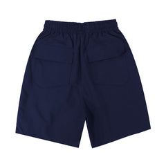 Rhude Large Outline Logo Print Drawstring Navy Streetwear Shorts