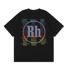 Rhude Racing Car Checkered Flag Graphic Short Sleeve T-Shirt