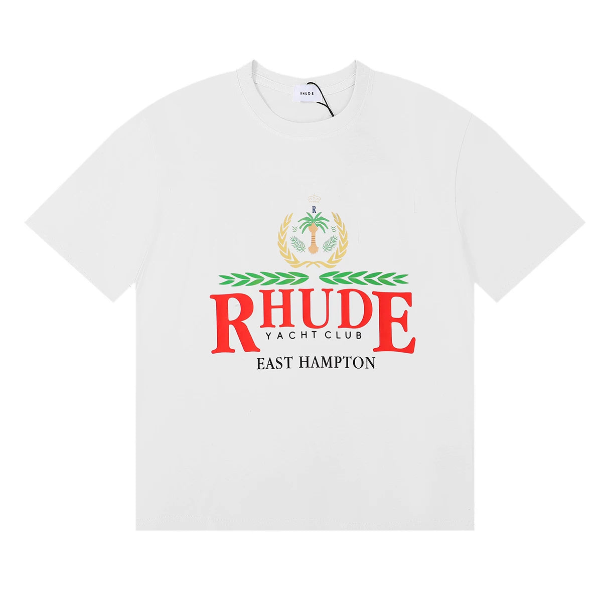 Rhude Yacht Club East Hampton Crest Graphic Short Sleeve T-Shirt