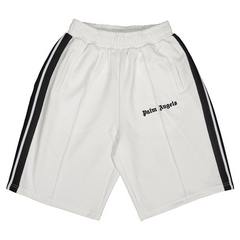 Palm Angels Off White Black Side Stripe Shorts Unisex Retro Casual Shorts