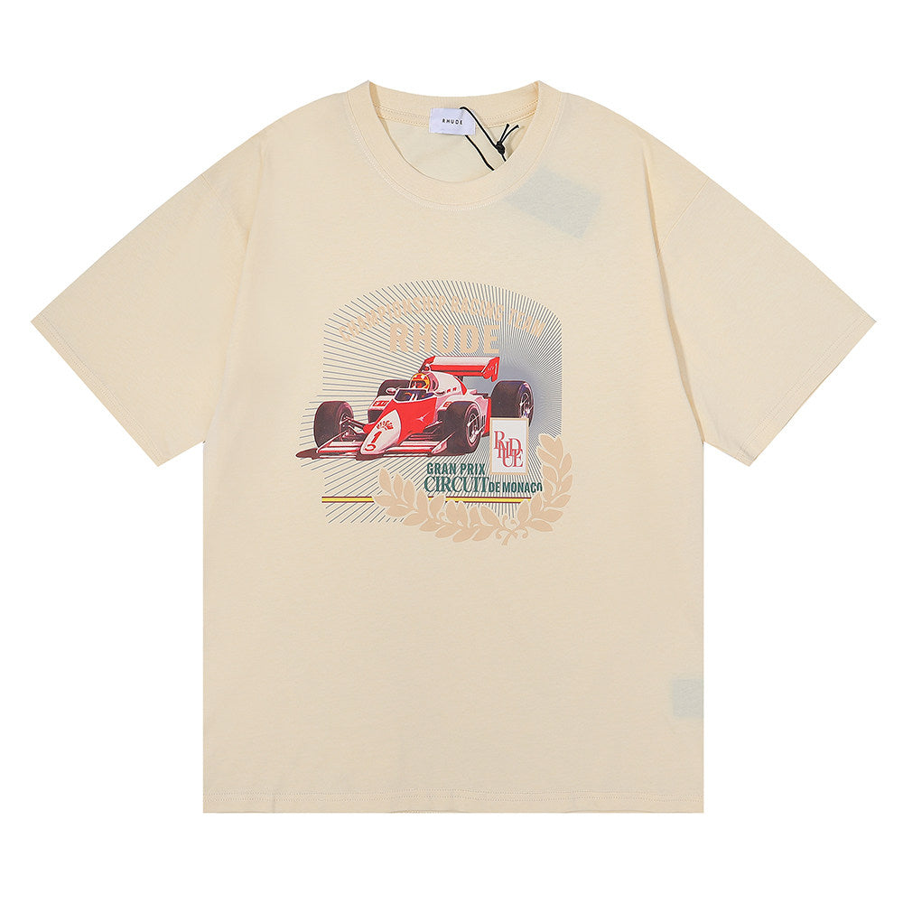 Rhude Vintage Racing Car Graphic Short Sleeve T-Shirt
