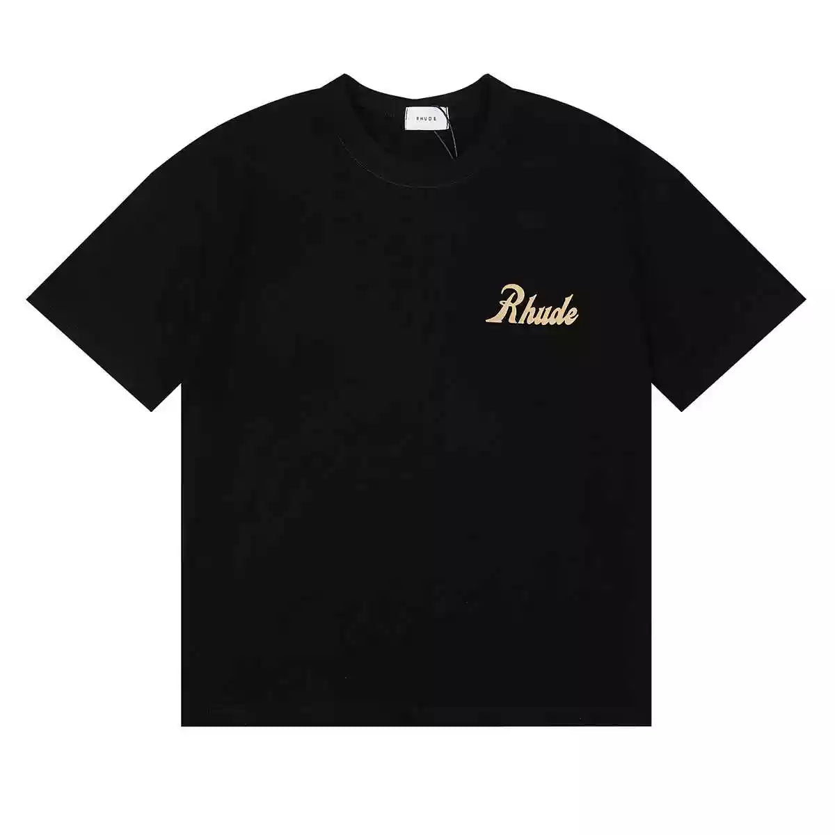 Rhude Authorized Sales And Service Front & Back Script Logo Short Sleeve T-Shirt