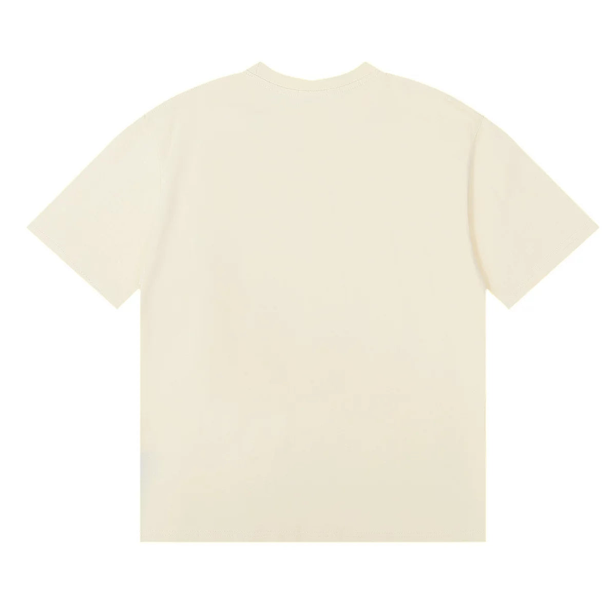 rhude复古标语徽标logo印花小众潮牌圆领宽松短袖T恤男女情侣装 (3)