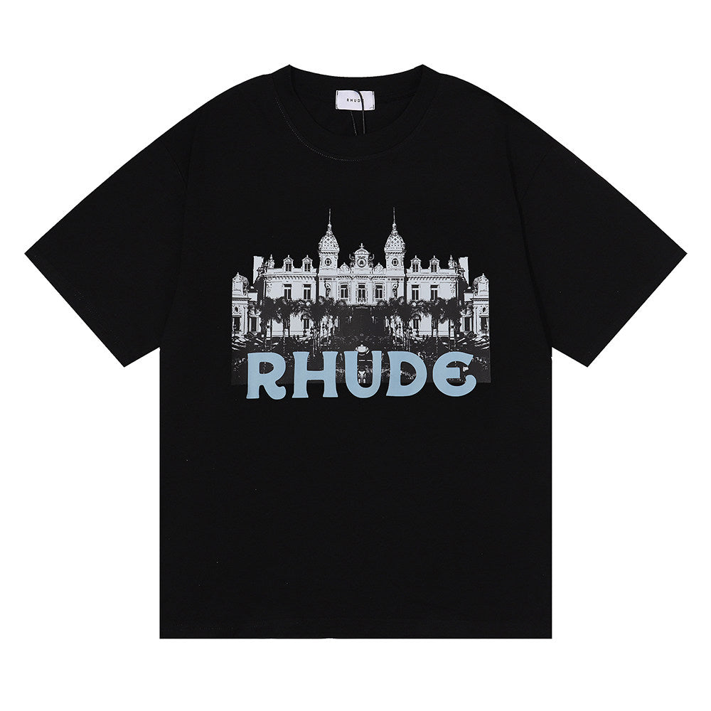Rhude City Skyline Graphic Short Sleeve T-Shirt