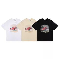 Rhude Vintage Racing Car Graphic Short Sleeve T-Shirt