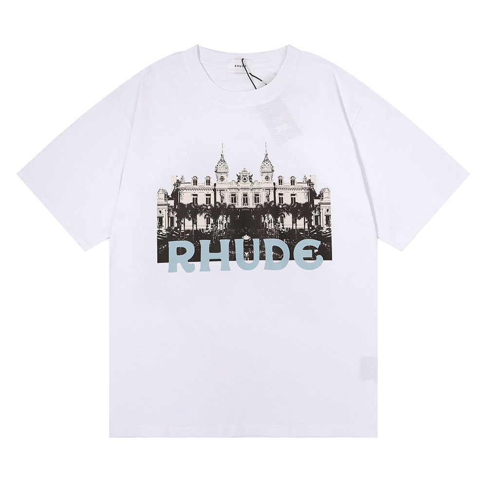 Rhude City Skyline Graphic Short Sleeve T-Shirt