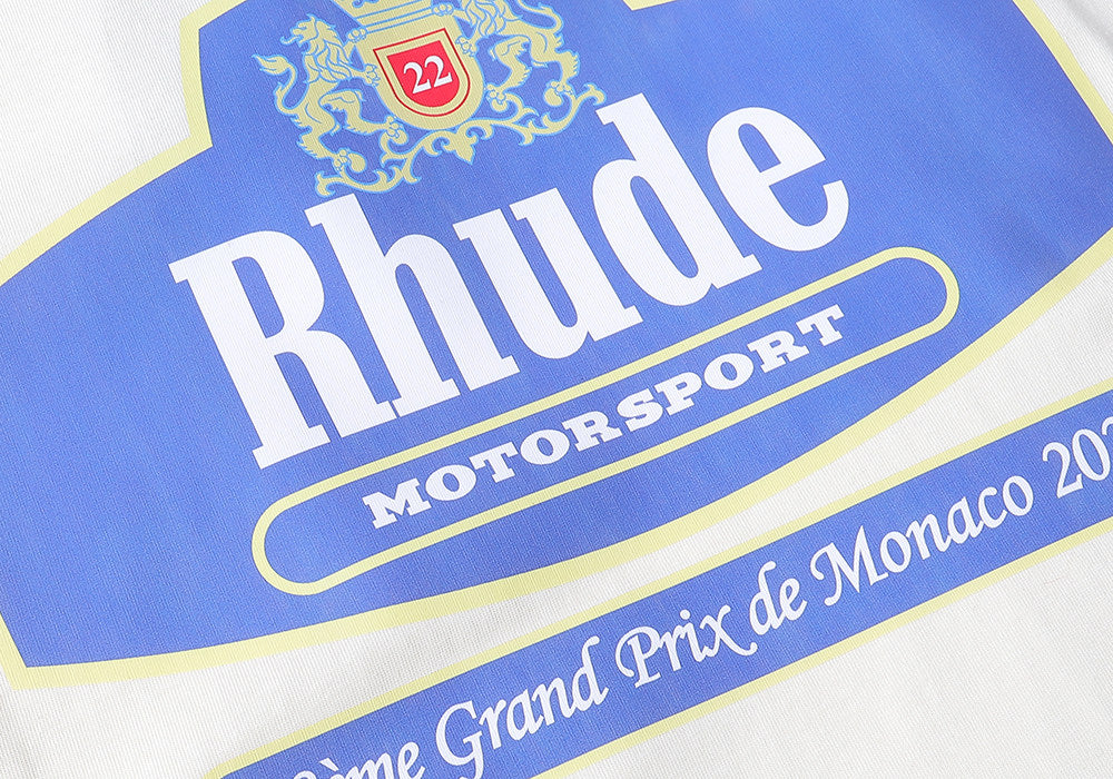 RHUDE Motorsport 2022 Commemorative Printed Crew Neck T-Shirt