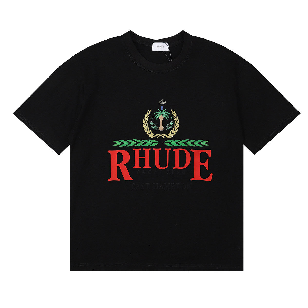 Rhude Yacht Club East Hampton Crest Graphic Short Sleeve T-Shirt