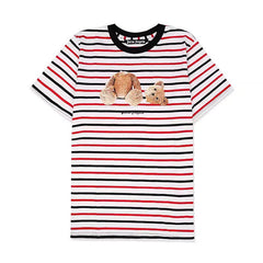 Palm Angel Striped Broken Bear Graphic Tee