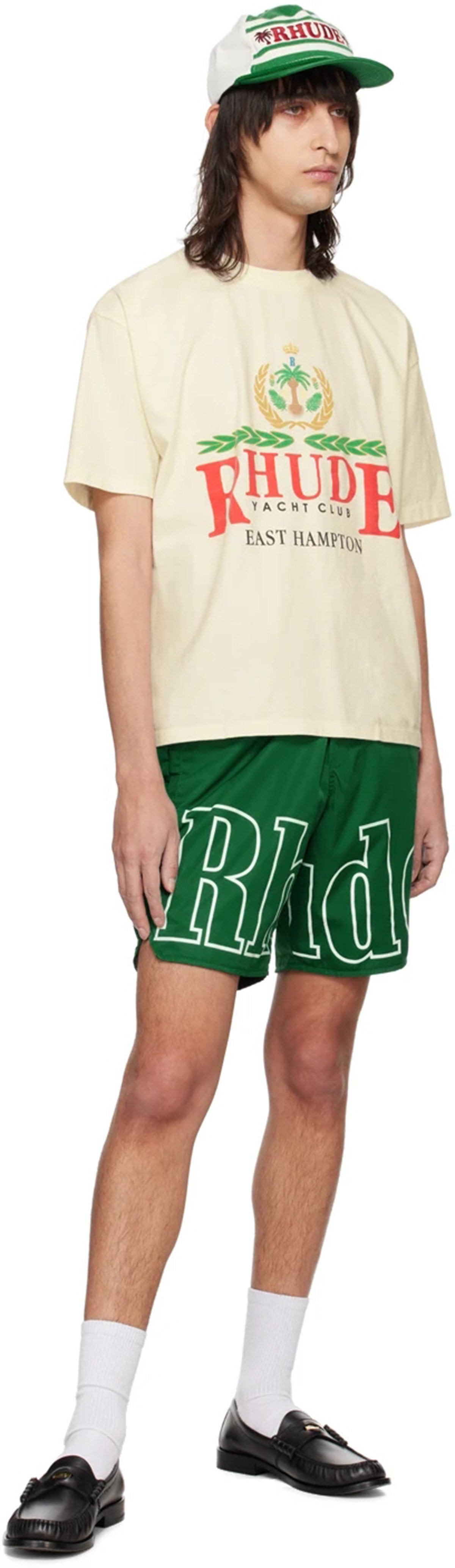 Rhude Yacht Club East Hampton Crest Graphic Short Sleeve T-Shirt
