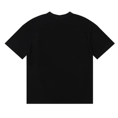 Rhude Alma Mater Crest Badge Graphic Black Short Sleeve T‑Shirt