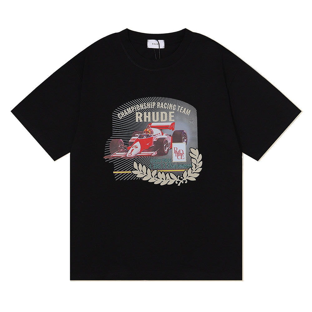 Rhude Vintage Racing Car Graphic Short Sleeve T-Shirt