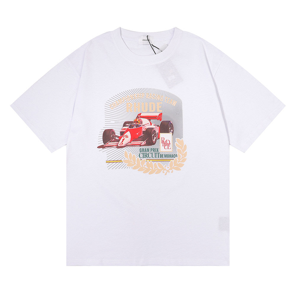 Rhude Vintage Racing Car Graphic Short Sleeve T-Shirt