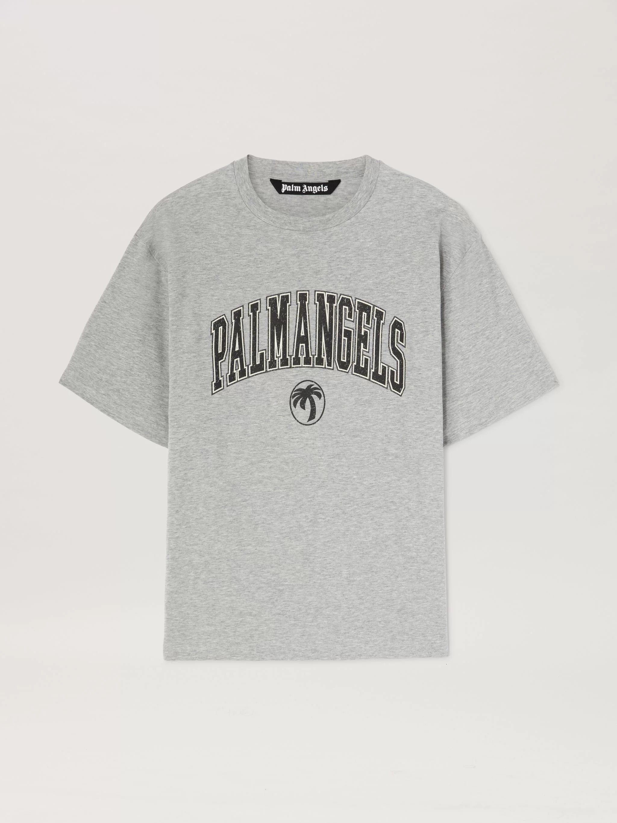 Palm Angels Grey Arch Logo Tee