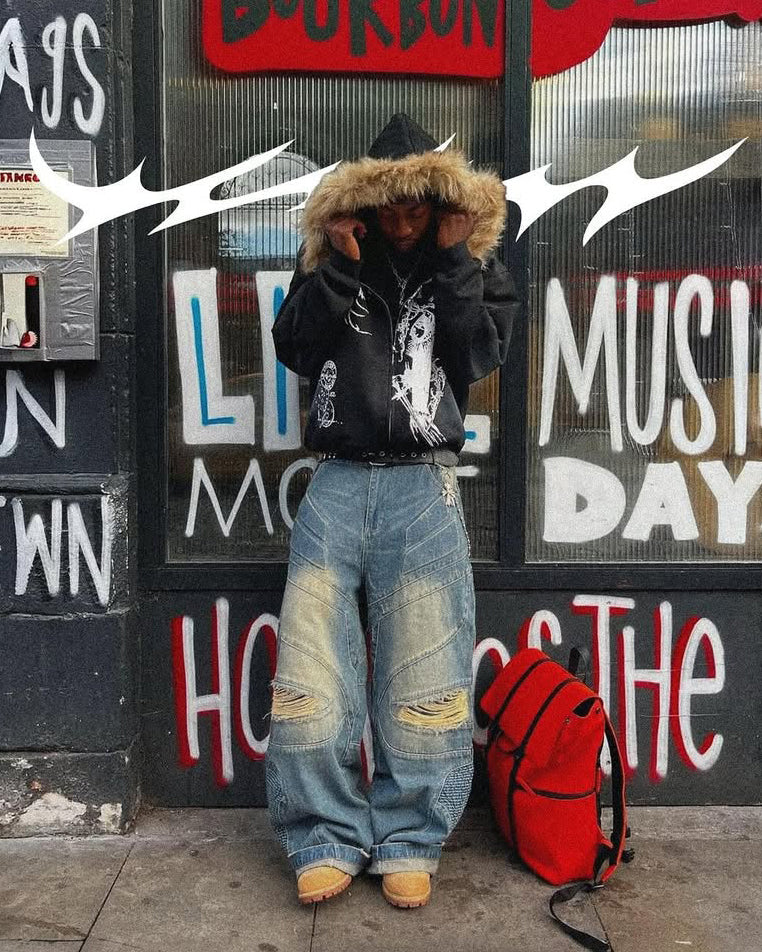 Urban DJeanseconstructed Style Biker