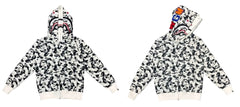 BAPE Shark Full Zip Hoodie Camo Edition